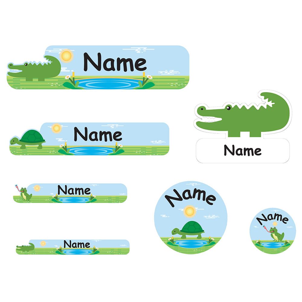 Mylabels - Personalized Shoe Labels - Aquatic Animals - Pack of 12