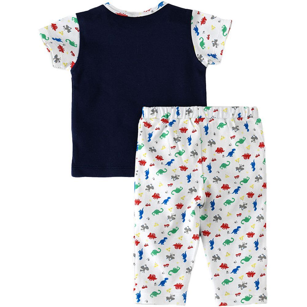 Tiny Hug - 2pc-Set - Baby Boy Top & Bottom - Black/White