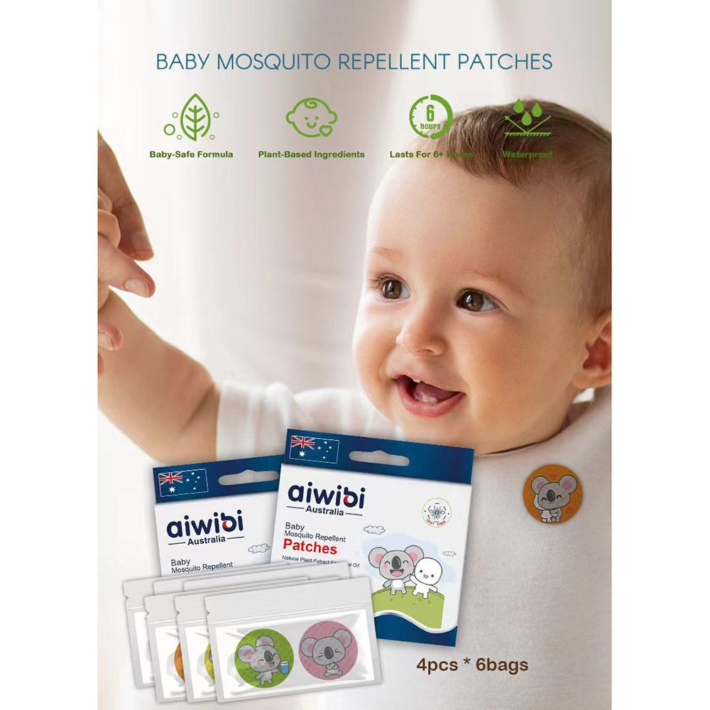 Aiwibi - Baby Mosquito Repellent - 24 Patches