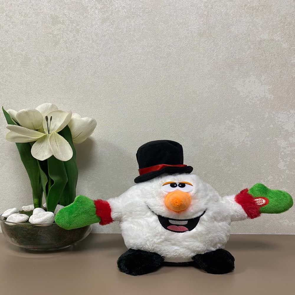 Brain Giggles - Musical Plush Snowman Christmas Decoration