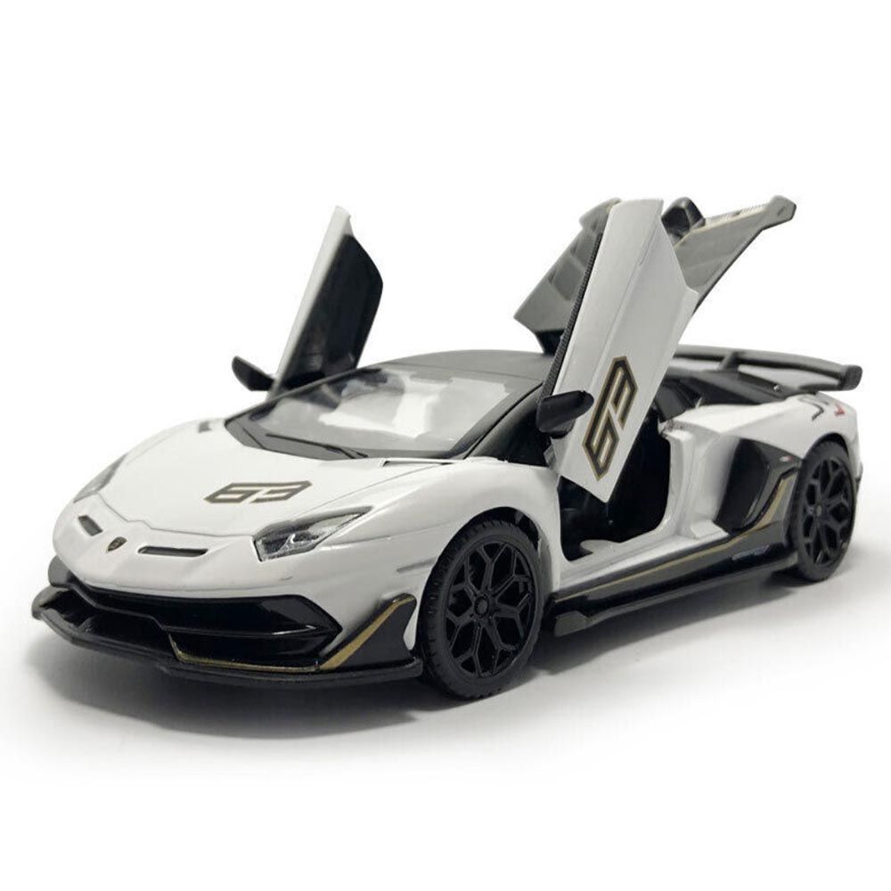 Msz - 1/32 Lamborghini Aventador Svj Car Die-Cast Replica - White