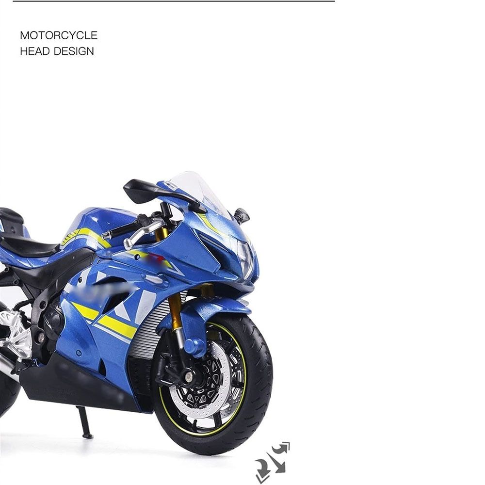 Msz - 1/12 Suzuki Gsx-R1000 Bike Die-Cast Replica - Blue