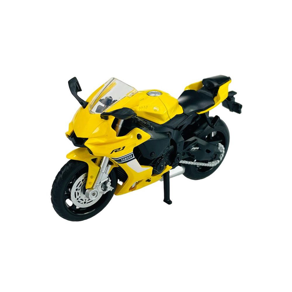 Msz - 1/12 Yamaha Yzf-R1 Bike Die-Cast Replica - Yellow