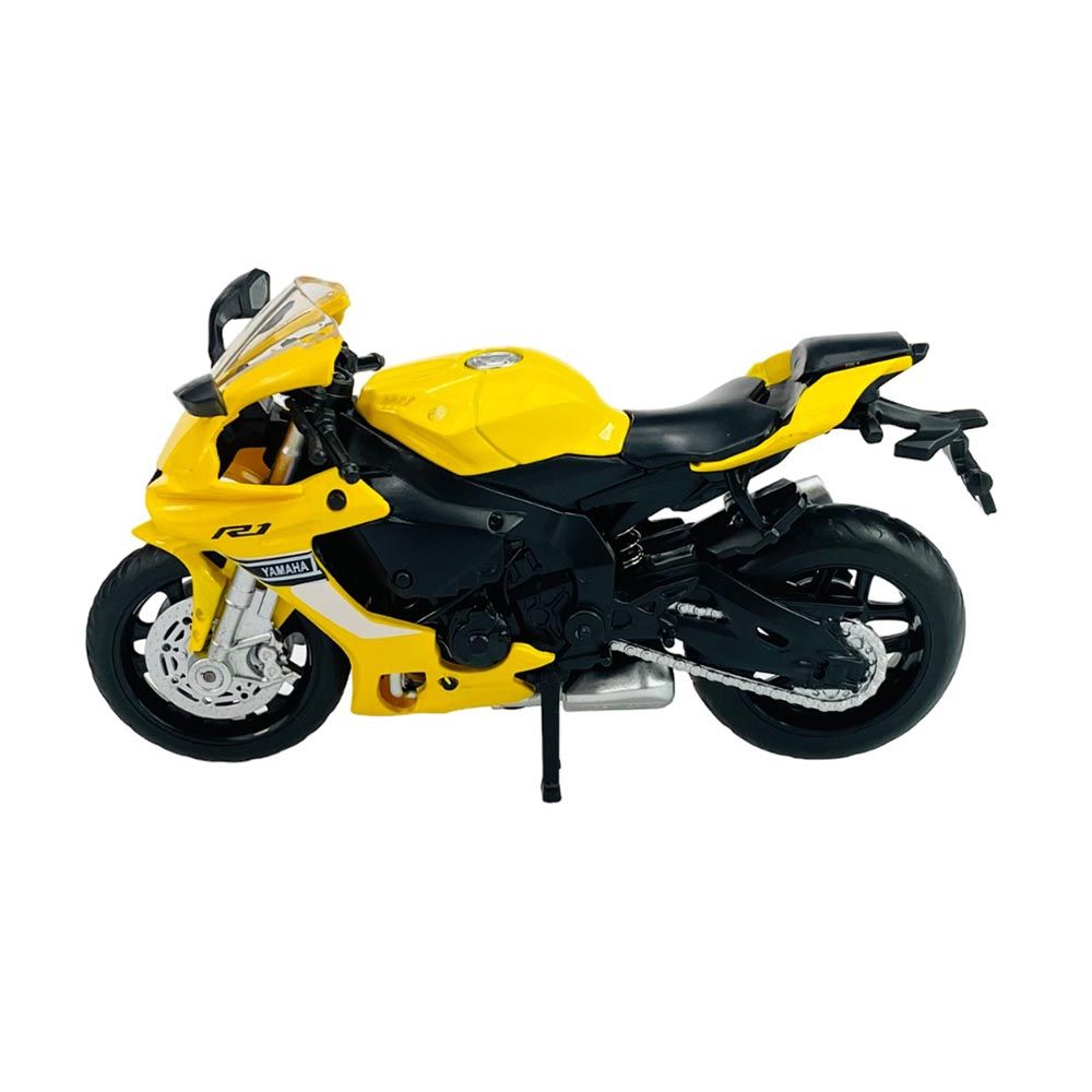 Msz - 1/12 Yamaha Yzf-R1 Bike Die-Cast Replica - Yellow