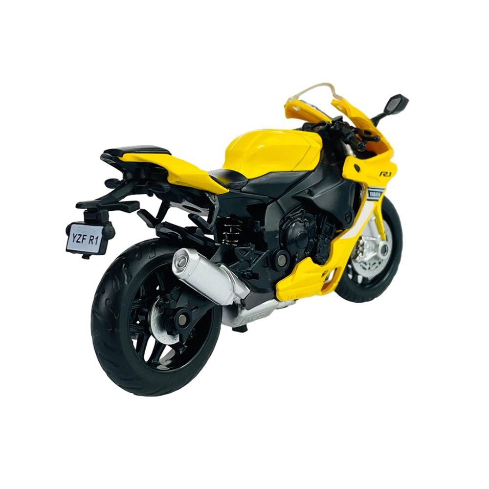 Msz - 1/12 Yamaha Yzf-R1 Bike Die-Cast Replica - Yellow