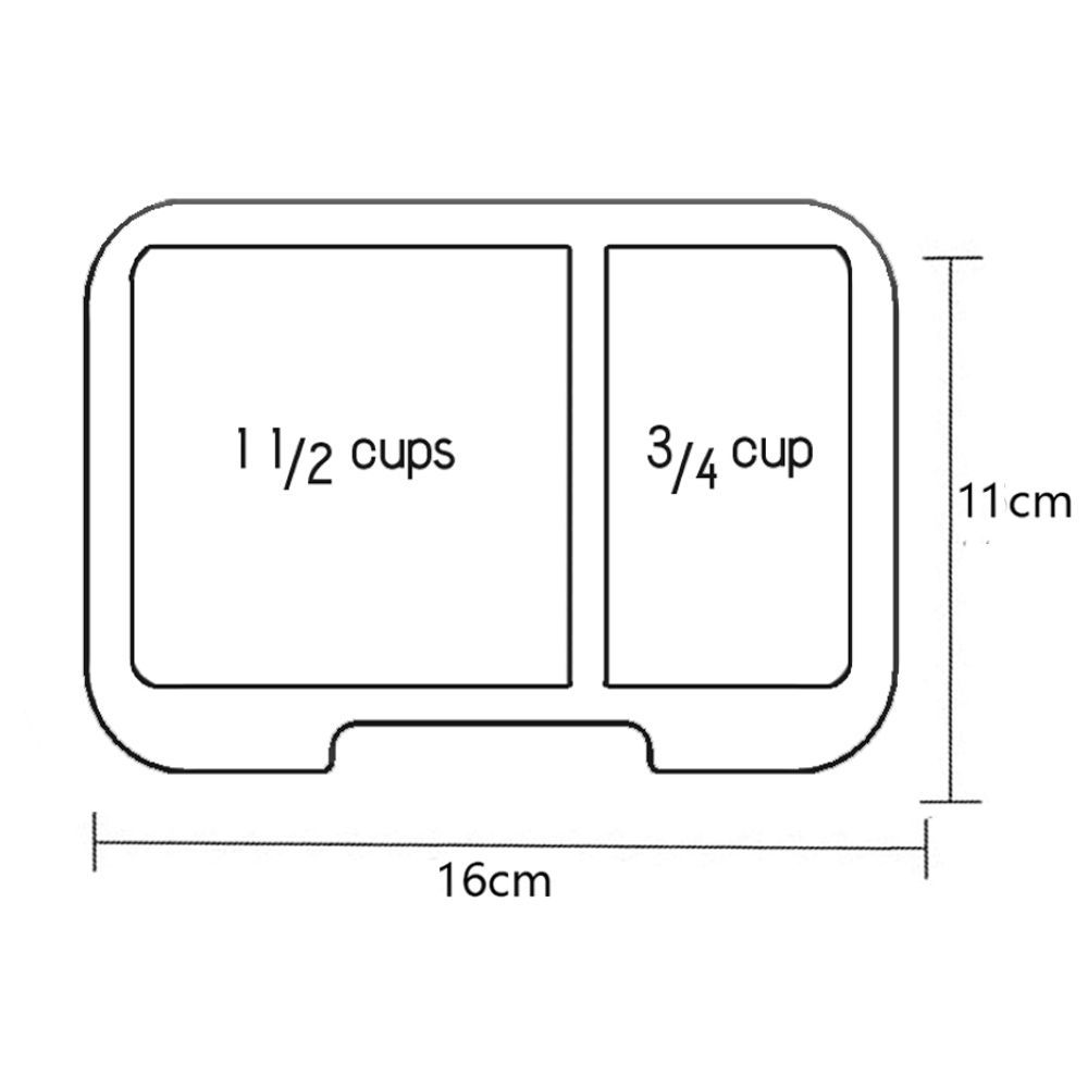 Munchbox Bento - 3 Compartment Munchi Snack Box - Cherry Vanilla