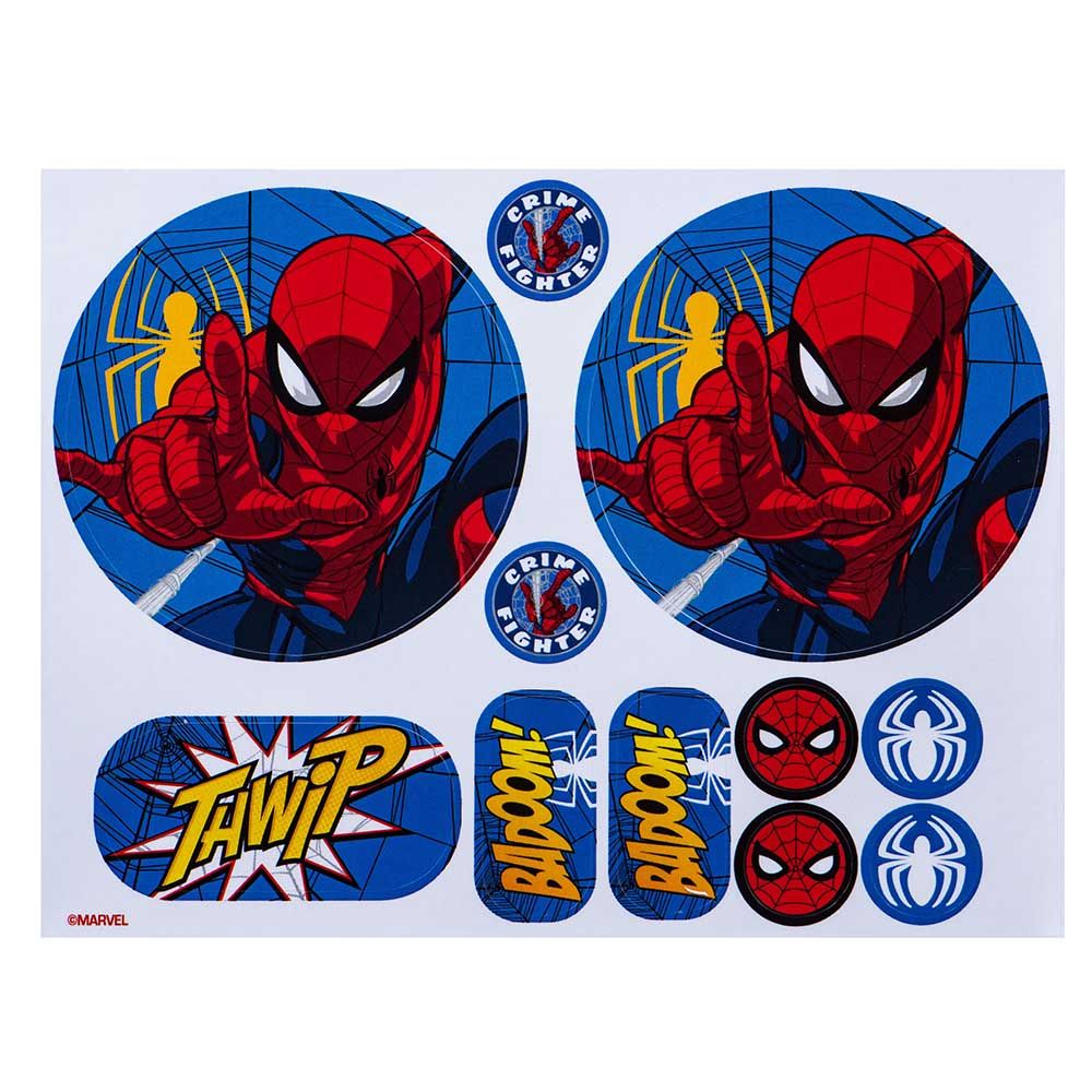 Volkano - Marvel Spiderman Stereo Headphones With Padded Ear Cups And 11 Stickers