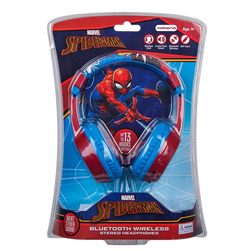 Volkano - Padded Bluetooth Headphones - Marvel Spiderman