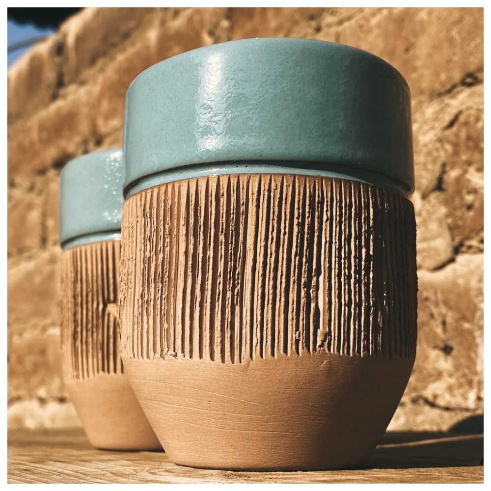 Aiida - Pottery Cup - Blue