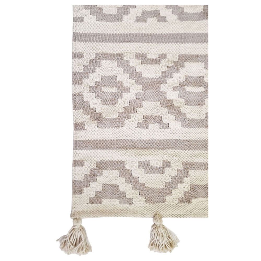 Aiida - Mushroom Sunoon Rug - Beige - Small