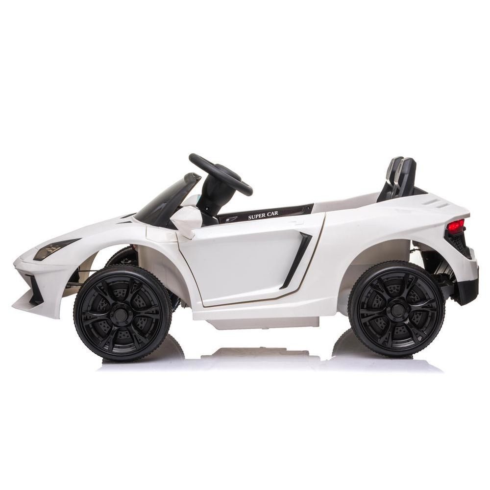 Myts - Lambo Styled Ride-On Car With Remote Contol - White