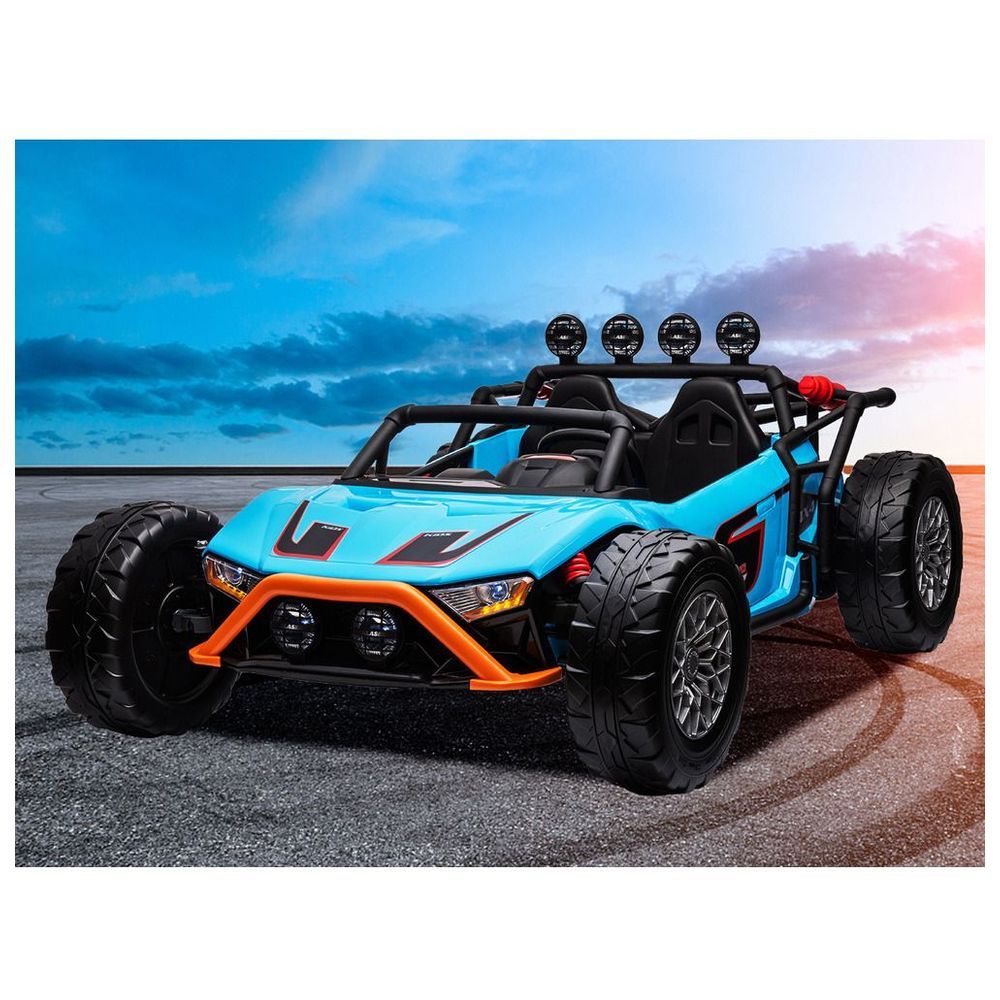 Myts - 2-Seater Monster Ride-On Car - Blue - 24 V