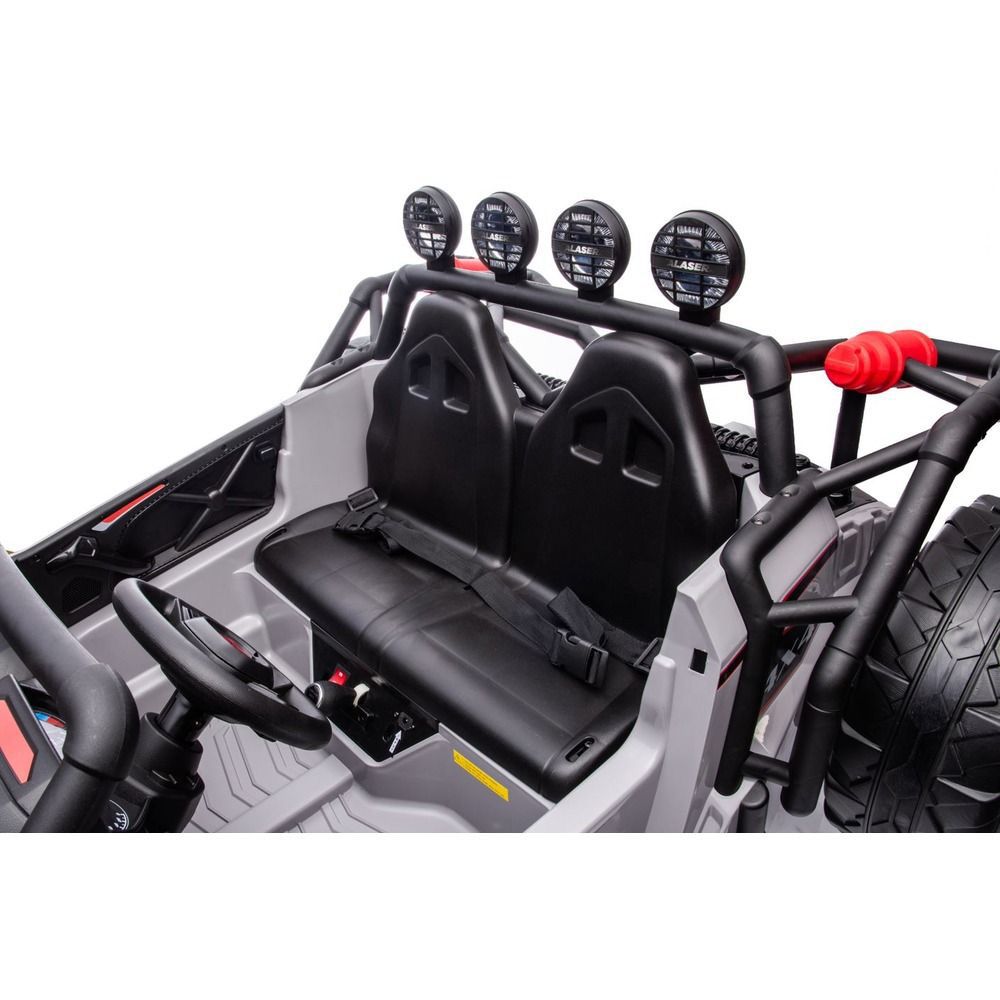 Myts - 2-Seater Monster Ride-On Car - Grey - 24 V