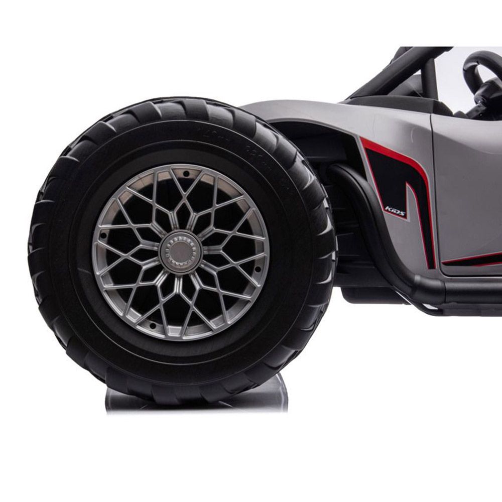 Myts - 2-Seater Monster Ride-On Car - Grey - 24 V