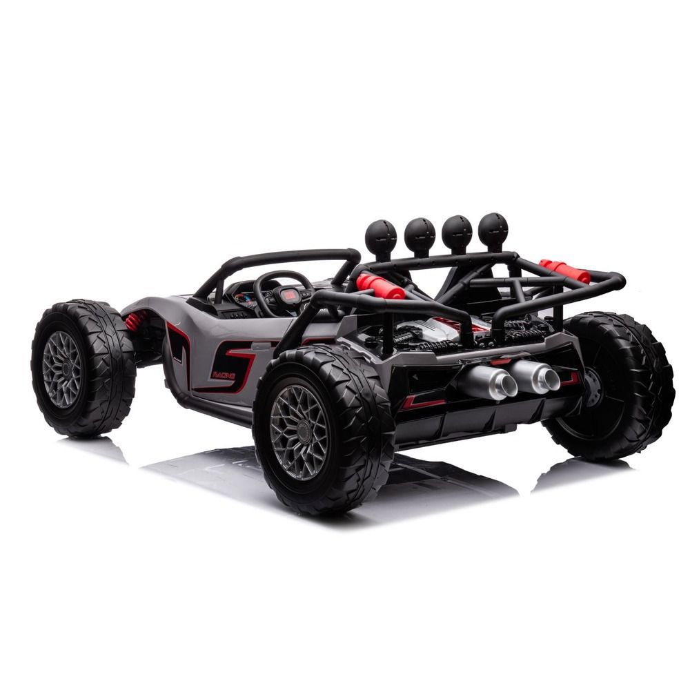 Myts - 2-Seater Monster Ride-On Car - Grey - 24 V