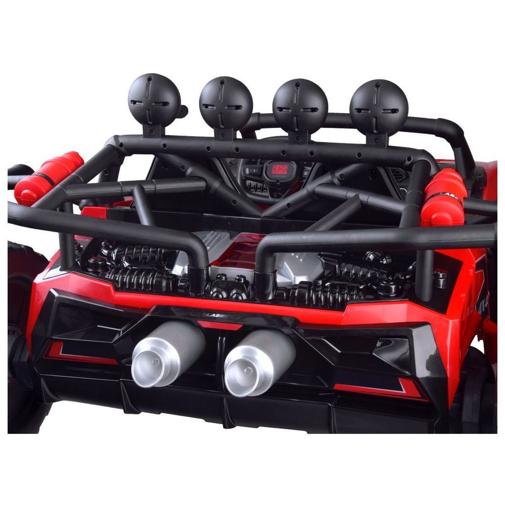 Myts - 2-Seater Monster Ride-On Car - Red - 24 V