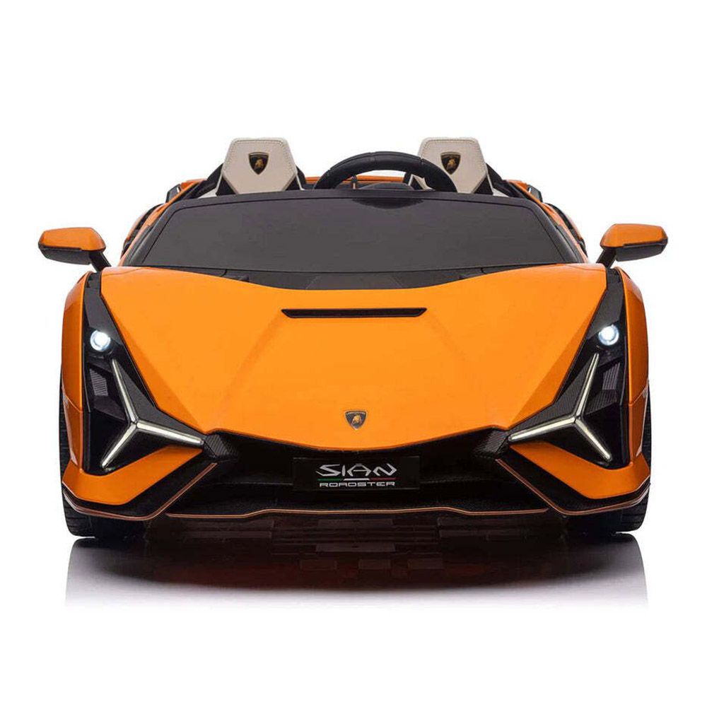 Myts - 2-Seater Lamborghini Sian Ride-On Car - Orange - 12 V