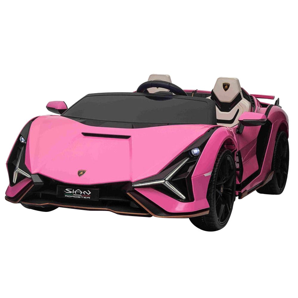 Myts - 2-Seater Lamborghini Sian Ride-On Car - Pink - 12 V