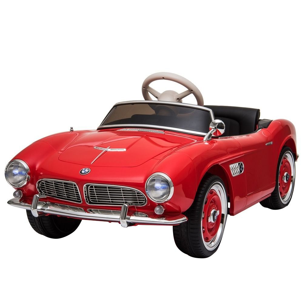 Myts - BMW Vintage Driver Electric Kids Ride-On Car - Red - 12 V