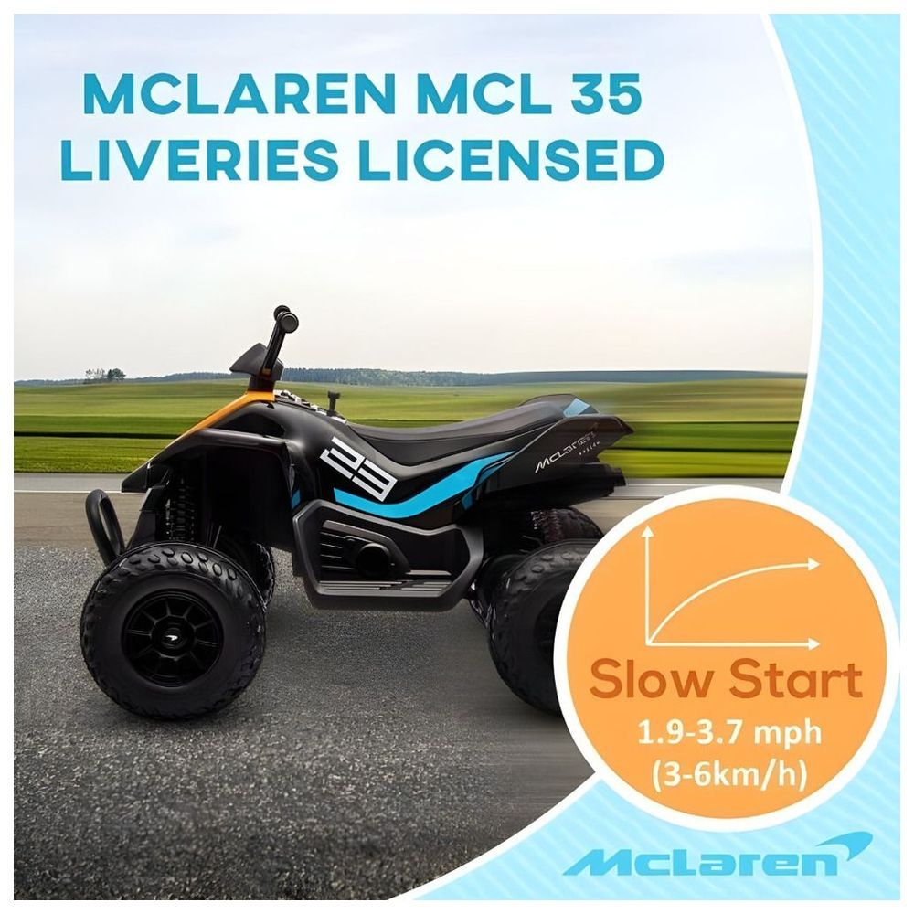 Myts - McLaren Max Rider Electric Ride-On Quad Bike - Blue - 12 V