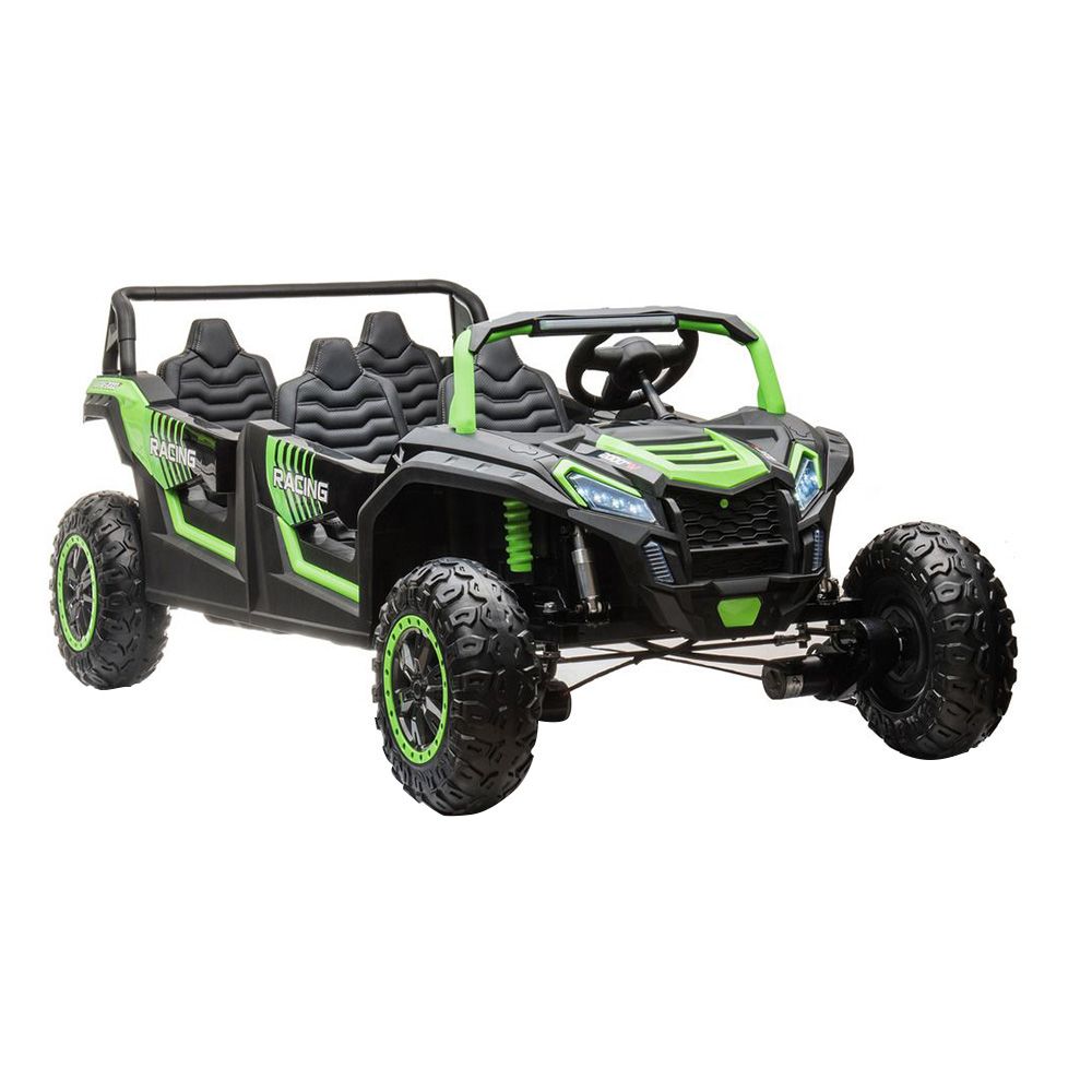 Myts - 4-Seat Electric Ride-On Car With Lights - Green - 48 V