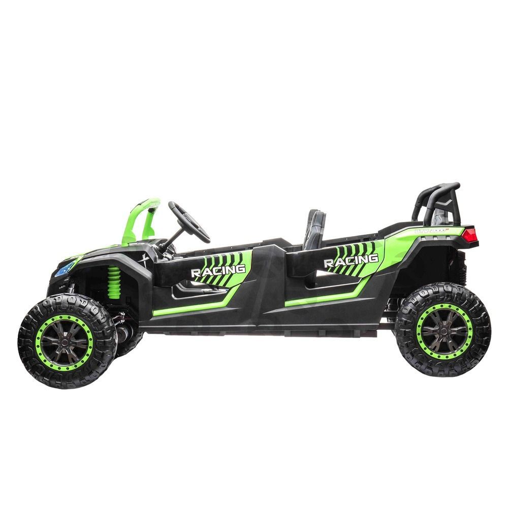 Myts - 4-Seat Electric Ride-On Car With Lights - Green - 48 V