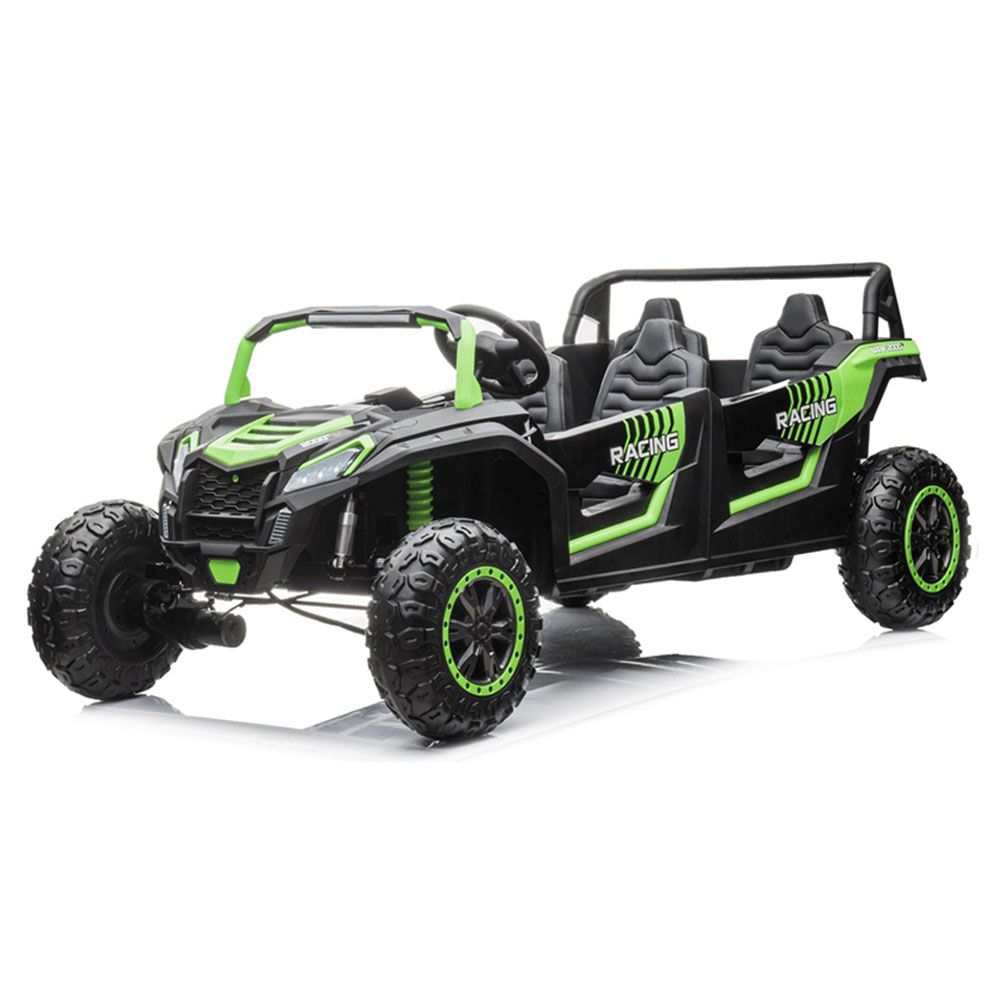 Myts - 4-Seat Electric Ride-On Car With Lights - Green - 48 V