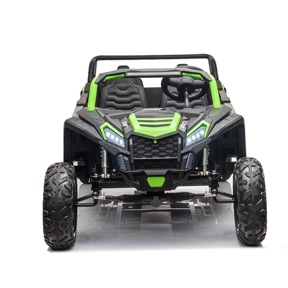 Myts - 4-Seat Electric Ride-On Car With Lights - Green - 48 V