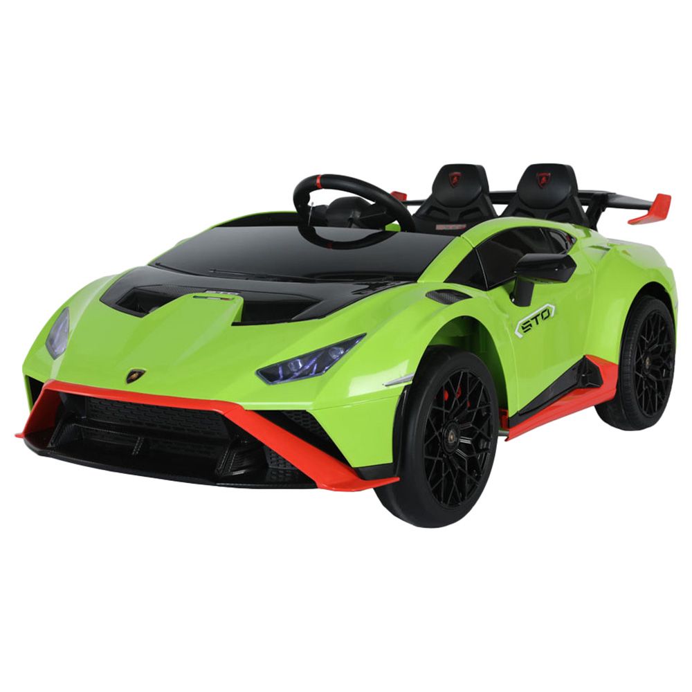 Myts - 12V Lamborghini Licensed Huracan STO Kids Rideon Car - Green