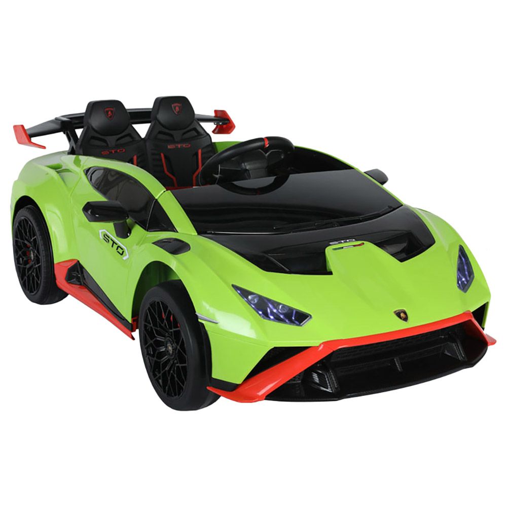 Myts - 12V Lamborghini Licensed Huracan STO Kids Rideon Car - Green