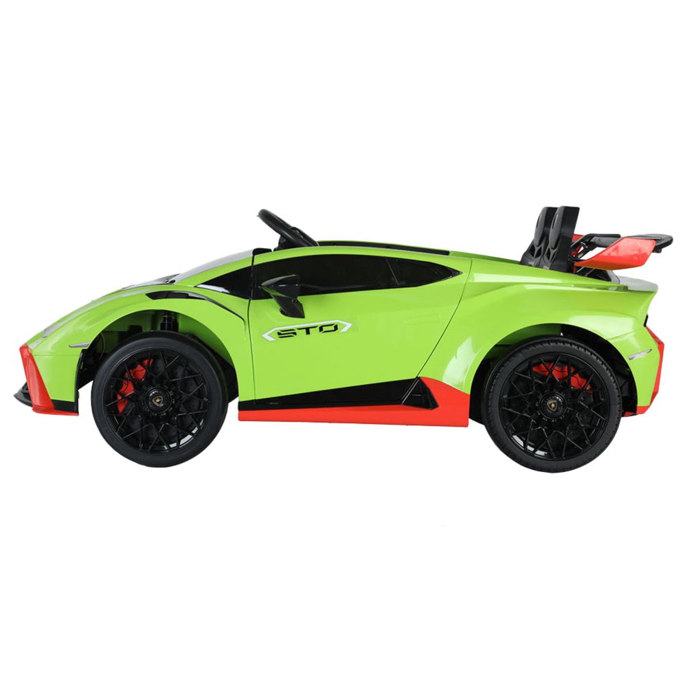 Myts - 12V Lamborghini Licensed Huracan STO Kids Rideon Car - Green