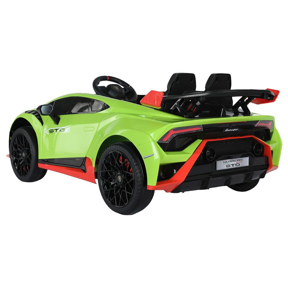 Myts - 12V Lamborghini Licensed Huracan STO Kids Rideon Car - Green