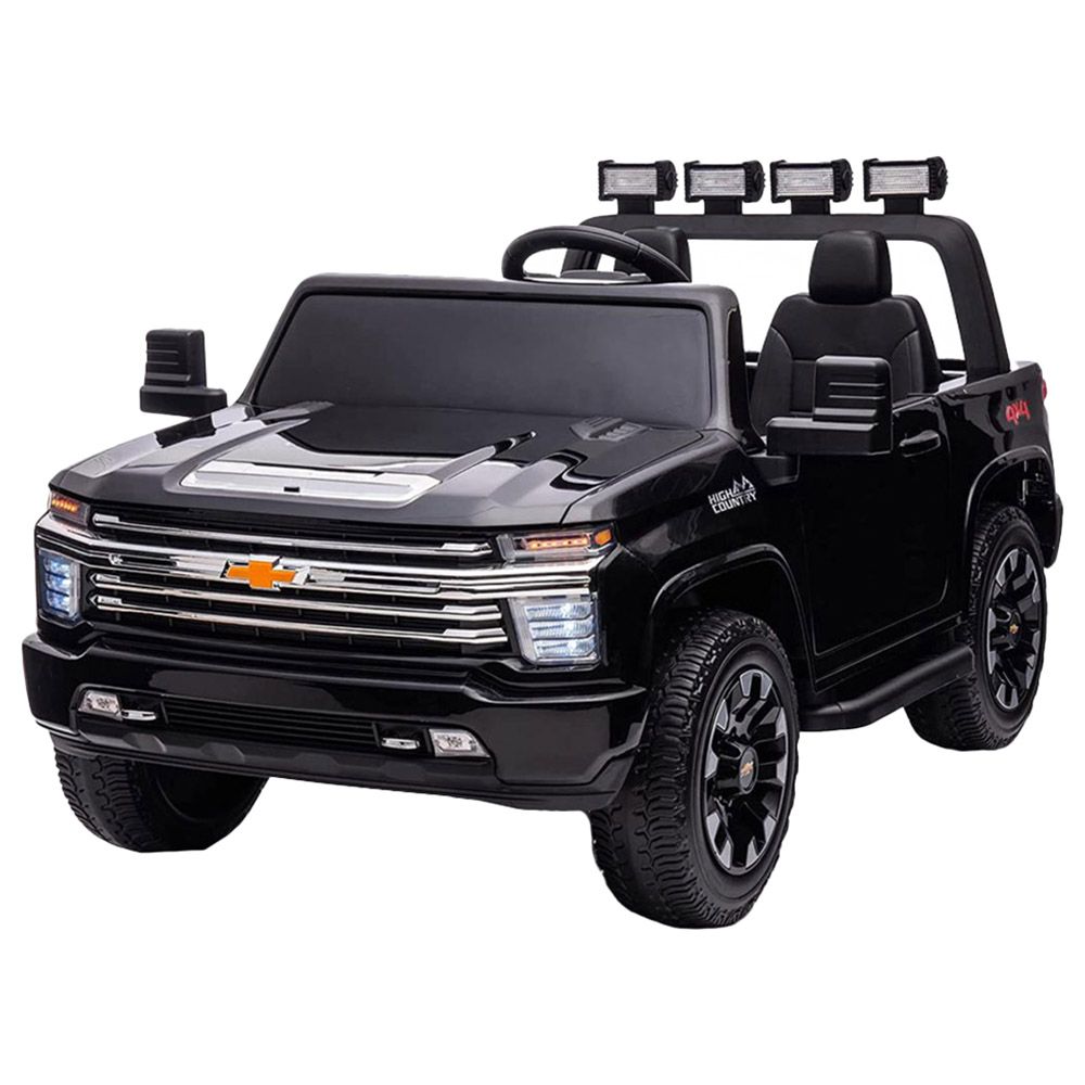 Myts - 12V Chevrolet Silverado Electric Rideon w/ Two Seats - Black