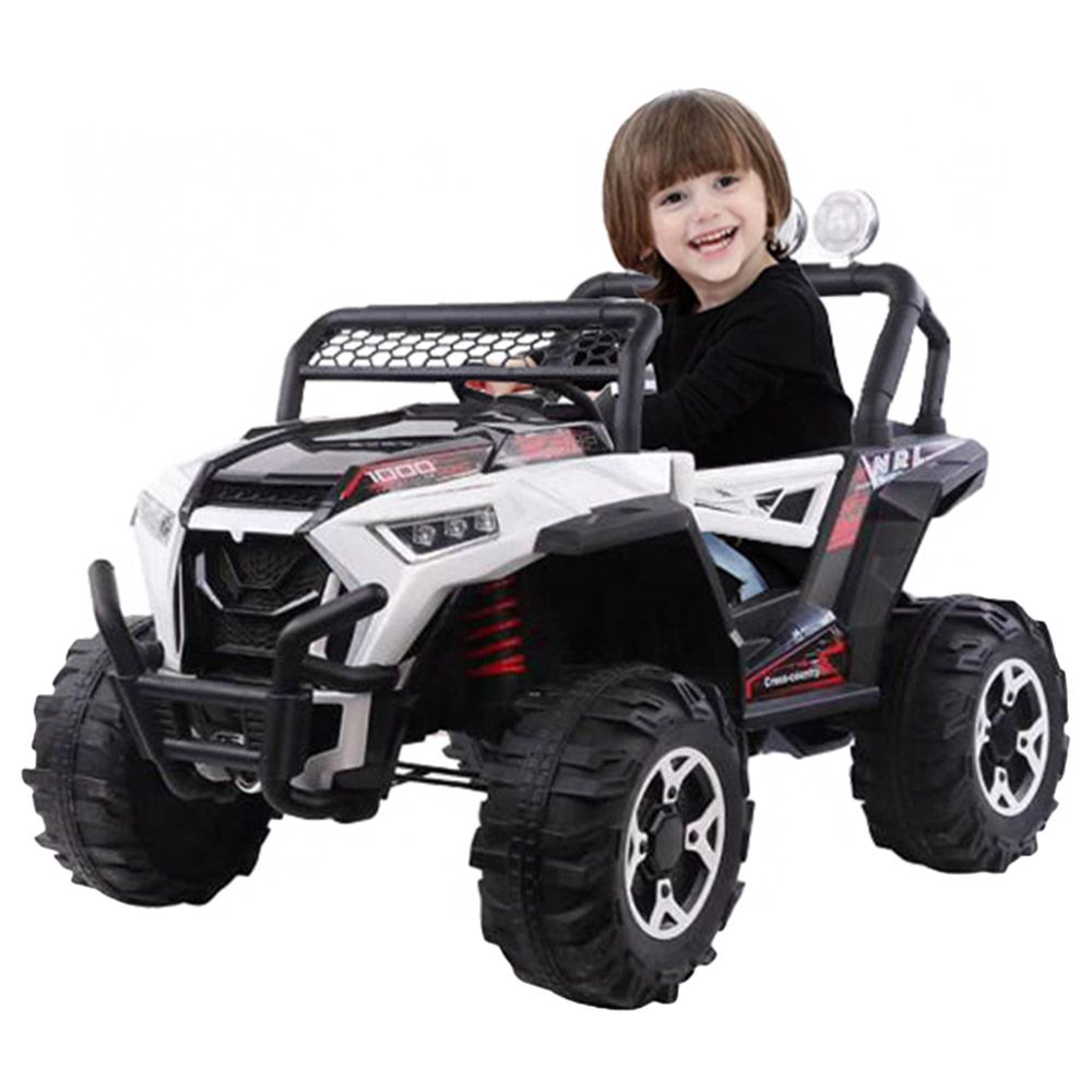 Myts - 12V Wrath Electric Kids Rideon Jeep - White