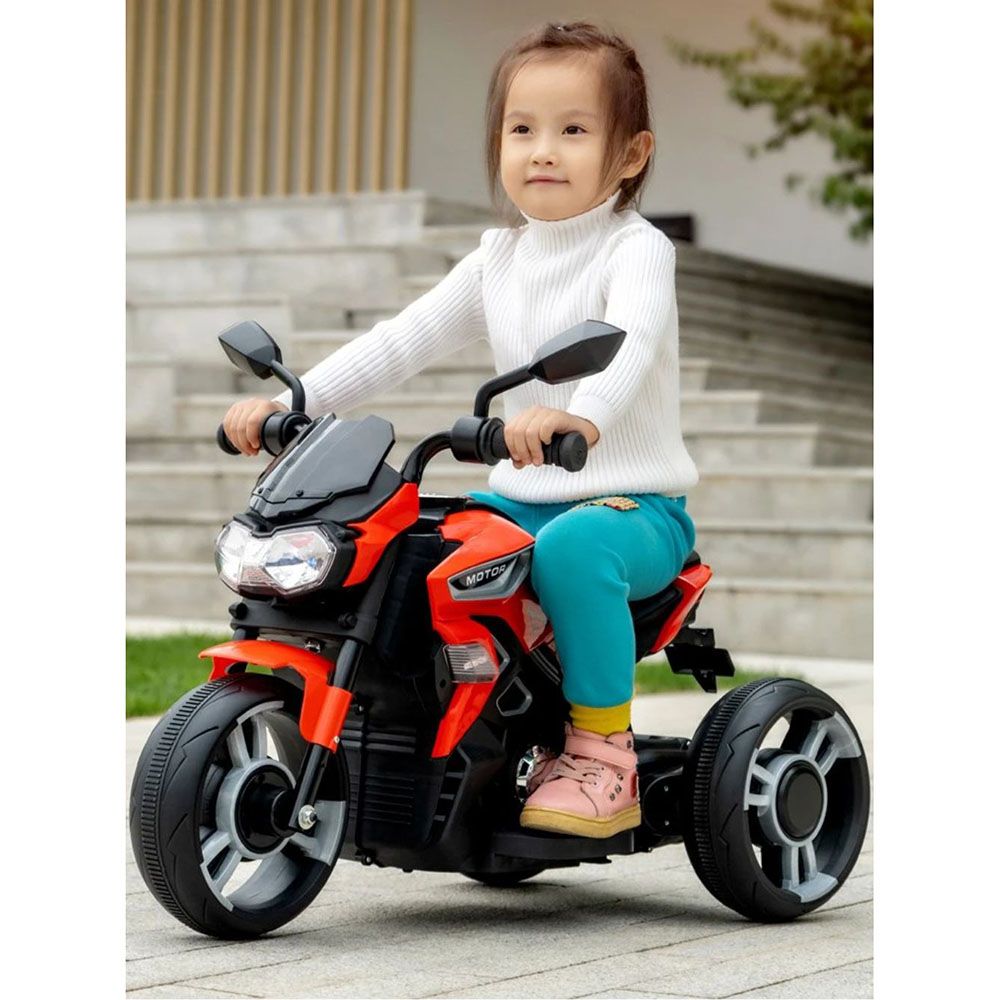 Myts - Electric 3 Wheels Kids Kawaski Style Bike - Red