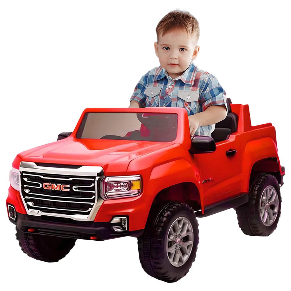 Myts - 12V GMC Licensed Rideon Canyon AT4 Truck - Red