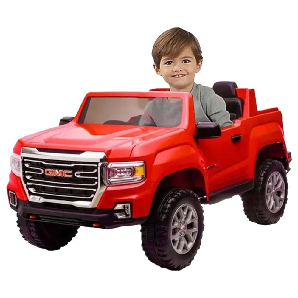 Myts - 12V GMC Licensed Rideon Canyon AT4 Truck - Red