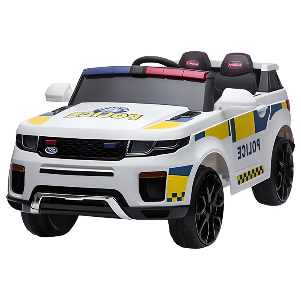 Myts - Electric Police Jeep For Kids - White