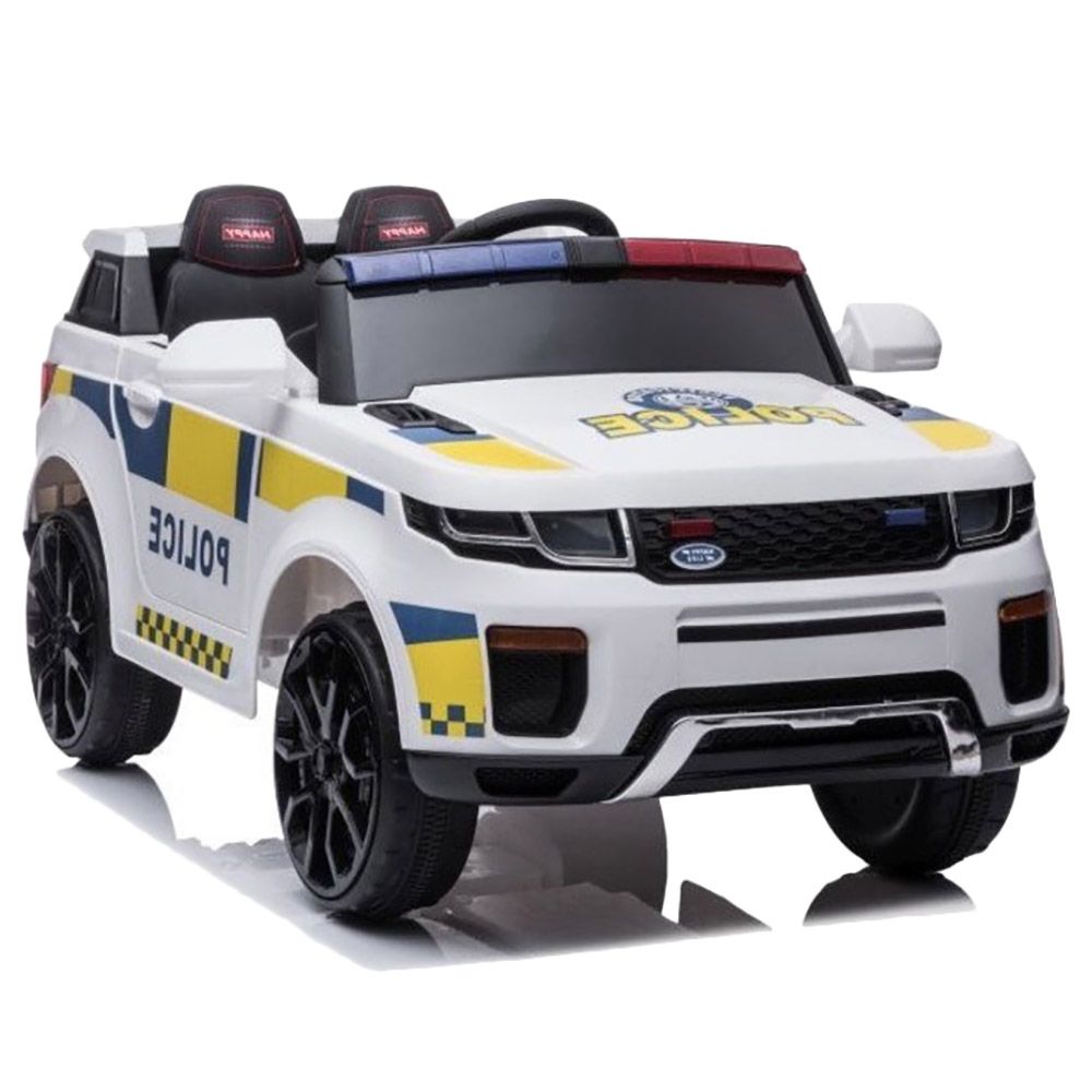 Myts - Electric Police Jeep For Kids - White