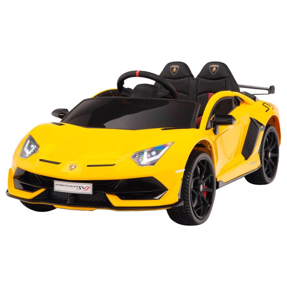 Myts - 24V Lamborghini 2 Seater Aventador Electric Car - Yellow