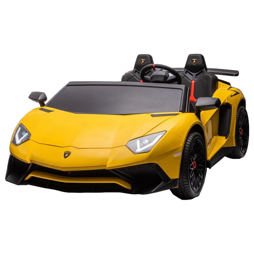 Myts - 24V Lamborghini 2 Seater Aventador Electric Car - Yellow