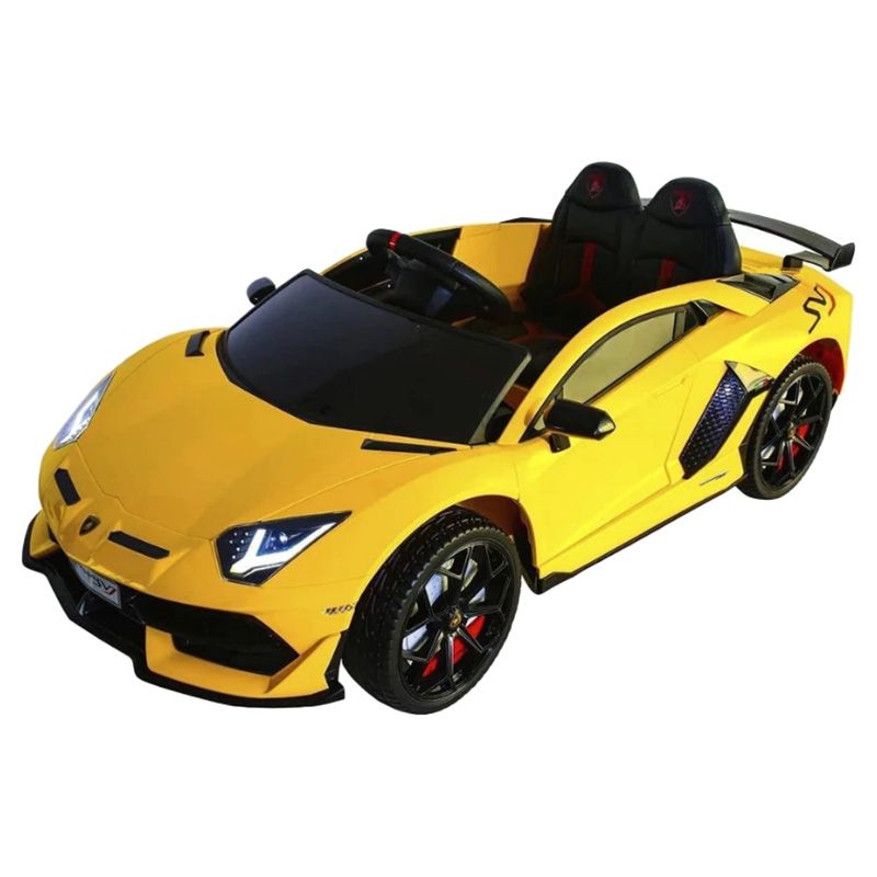 Myts - 24V Lamborghini 2 Seater Aventador Electric Car - Yellow