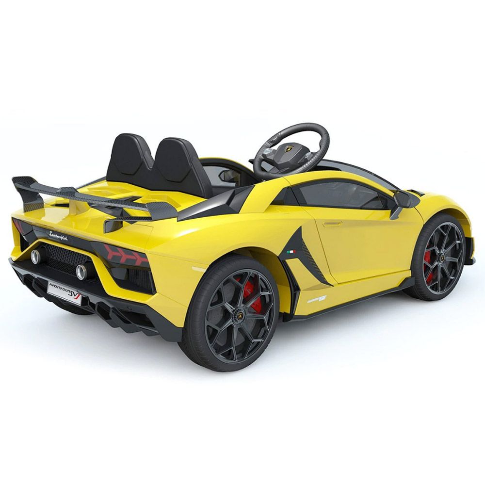 Myts - 24V Lamborghini 2 Seater Aventador Electric Car - Yellow