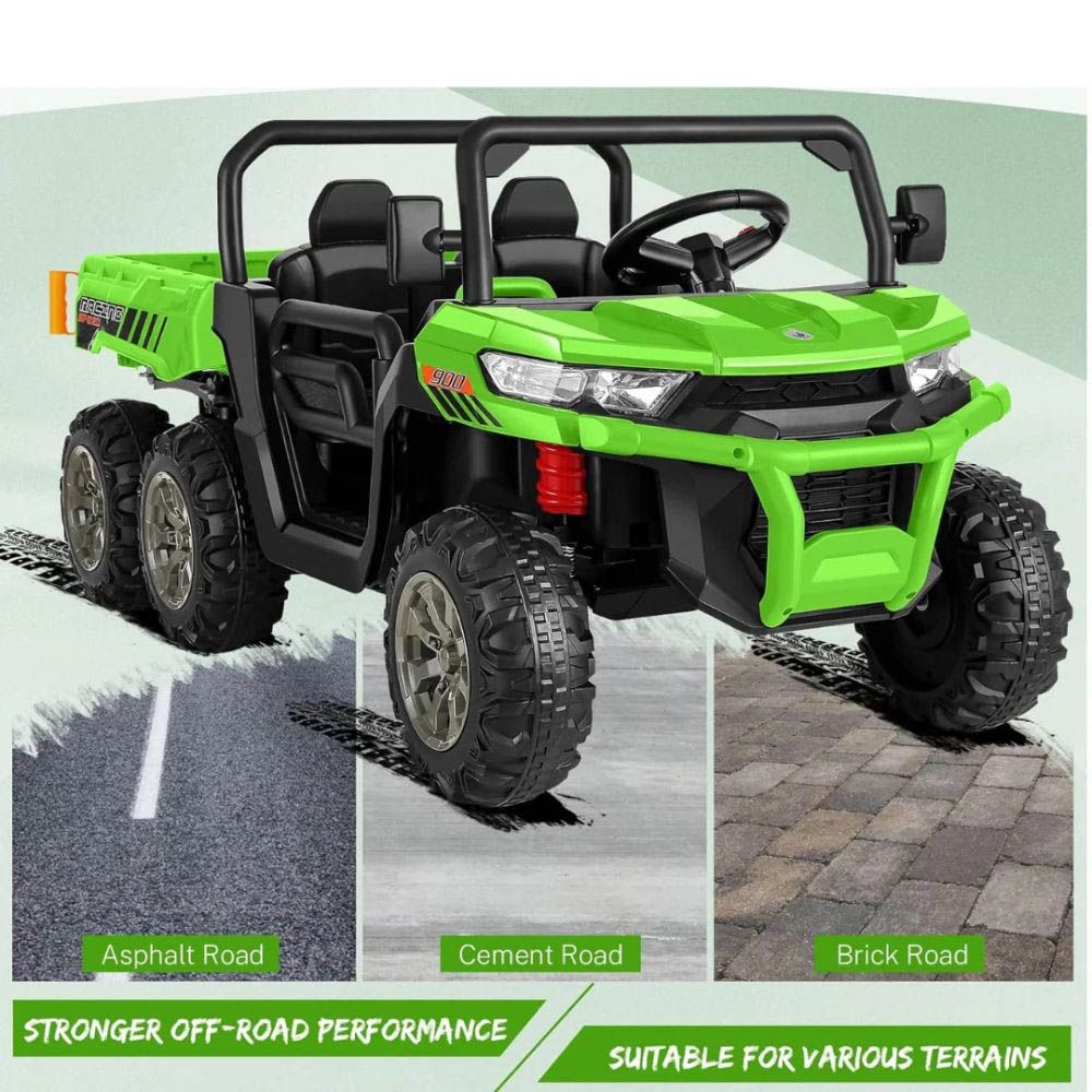 Myts - Power Pickup Adventure Ride On Truck With 6 Wheels - Green