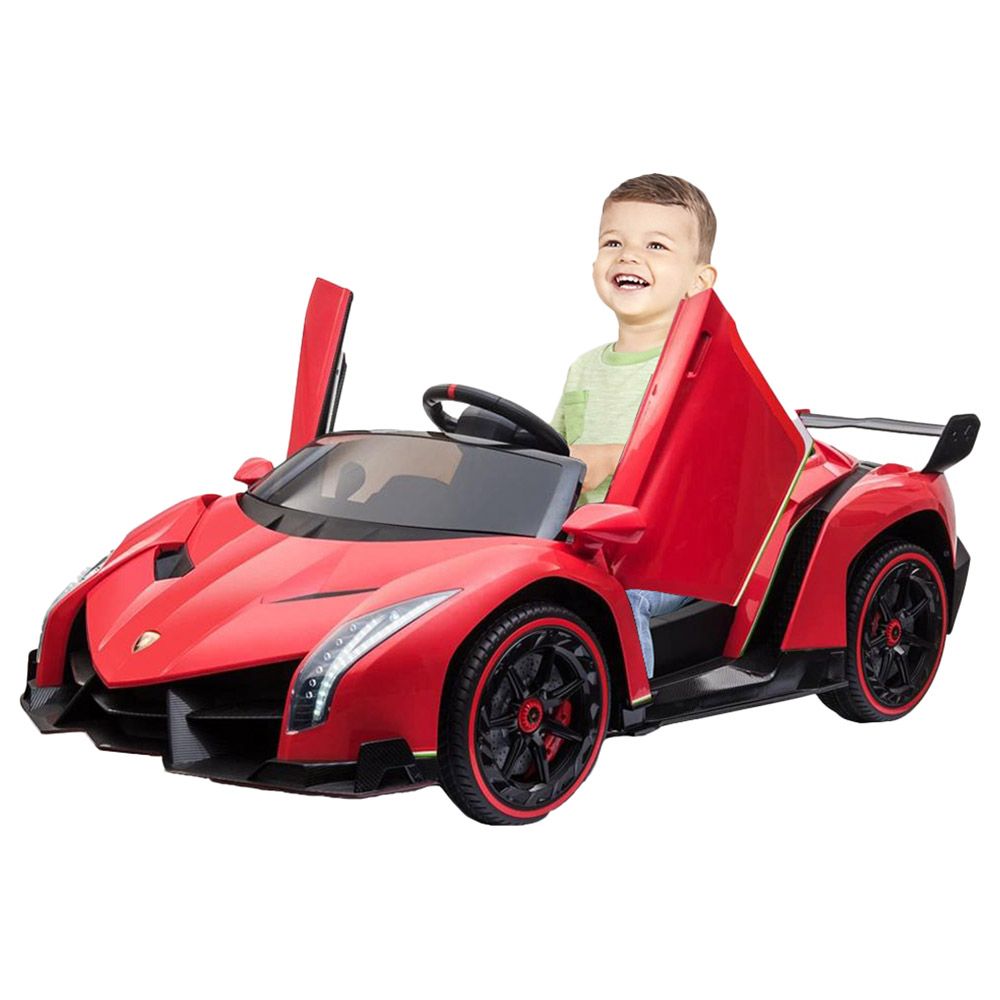 Myts - 12V Lamborghini Veneno 2 Seater Ride On Car - Red