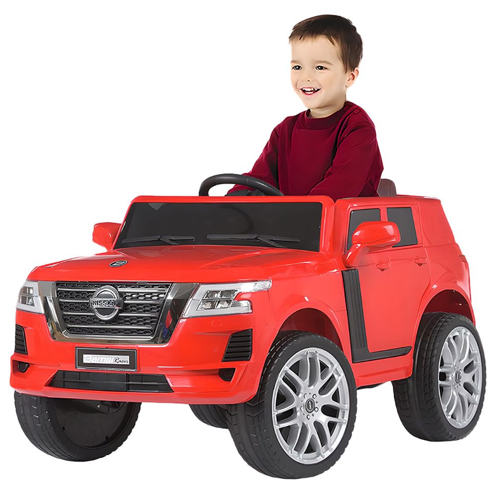 Myts - 12V Super Sport Nissan Patrol Rideon For Kids - Red