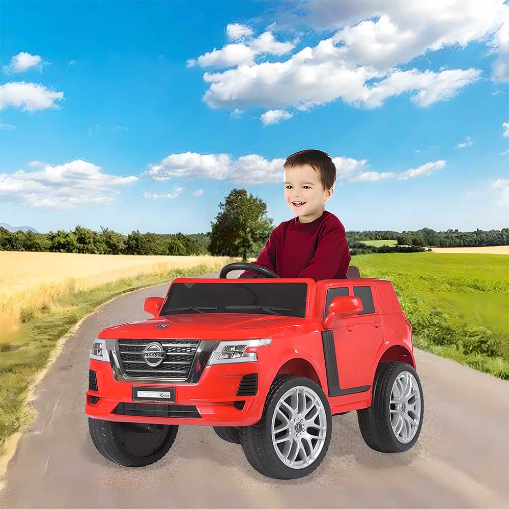 Myts - 12V Super Sport Nissan Patrol Rideon For Kids - Red