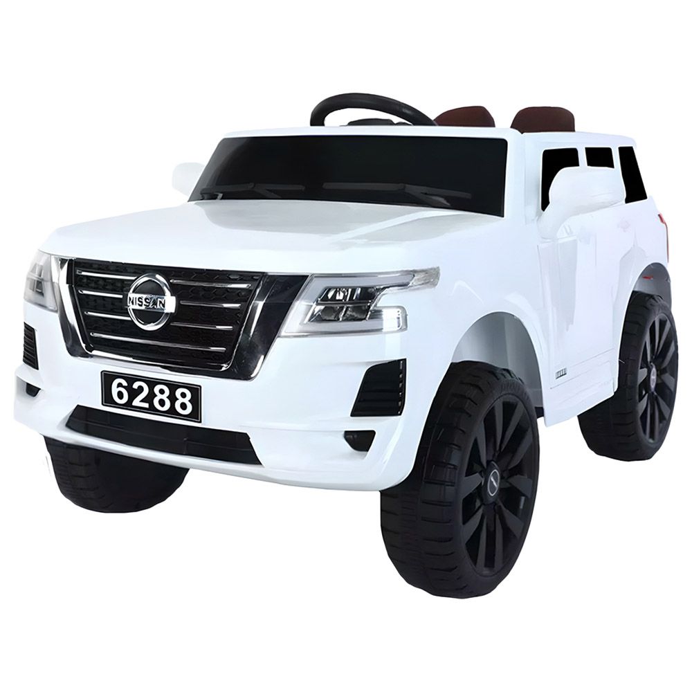 Myts - 12V Super Sport Nissan Patrol Rideon For Kids - White