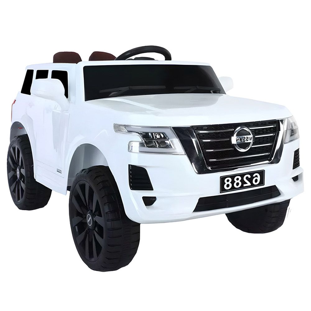 Myts - 12V Super Sport Nissan Patrol Rideon For Kids - White