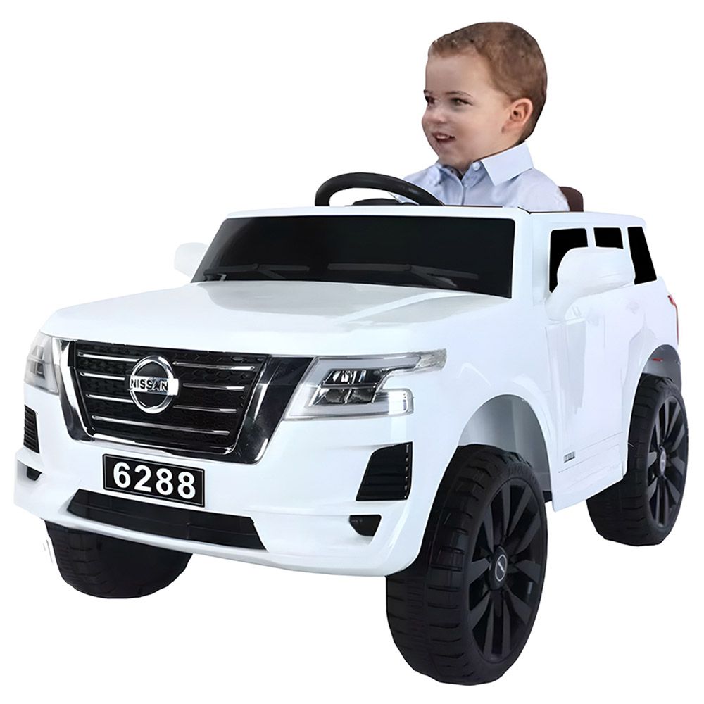 Myts - 12V Super Sport Nissan Patrol Rideon For Kids - White